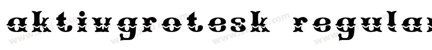 aktivgrotesk regular字体转换